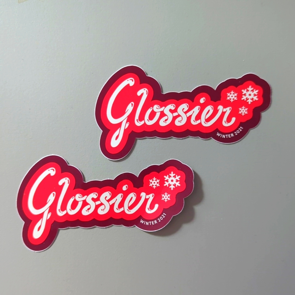 ✨ FREE Glossier Stickers
